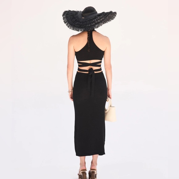 Cult Gaia Aziza knit dress black xs KD1904YNBLCXS - Picture 6 of 8